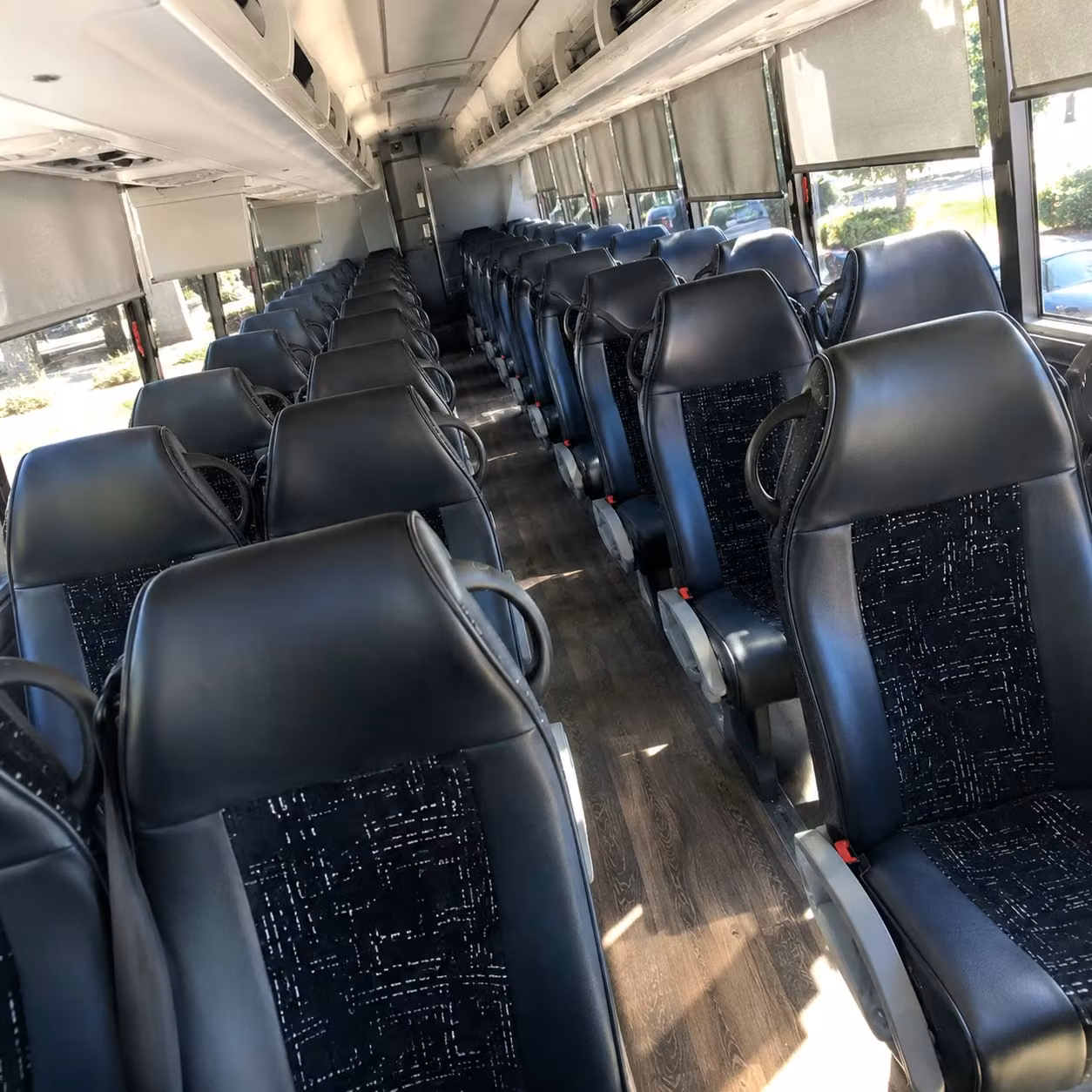 fresno charter bus rental interior